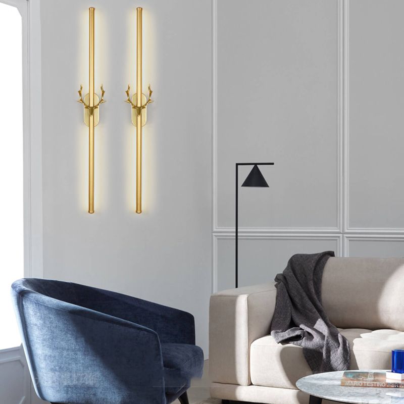 Contemporary Linear LED Lamp Wall Lighting Ideas for Living Room Sitting Room