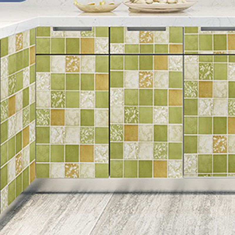 Modern Peel and Stick Backsplash Wall Tile PVC Wallpaper for Kitchen