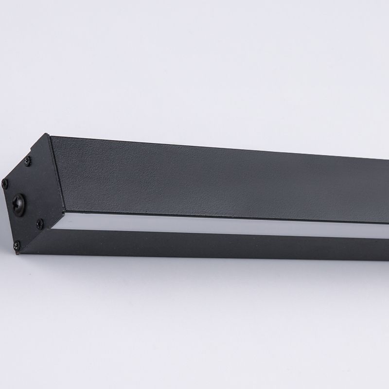 Modern Style Linear Shape Wall Sconce Metal 2 Light Sconces for Living Room
