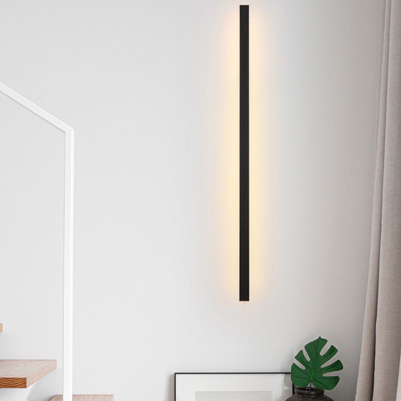 Luz de pared de forma lineal de metal Modern 1 Luz de la pared de luz montada en la pared