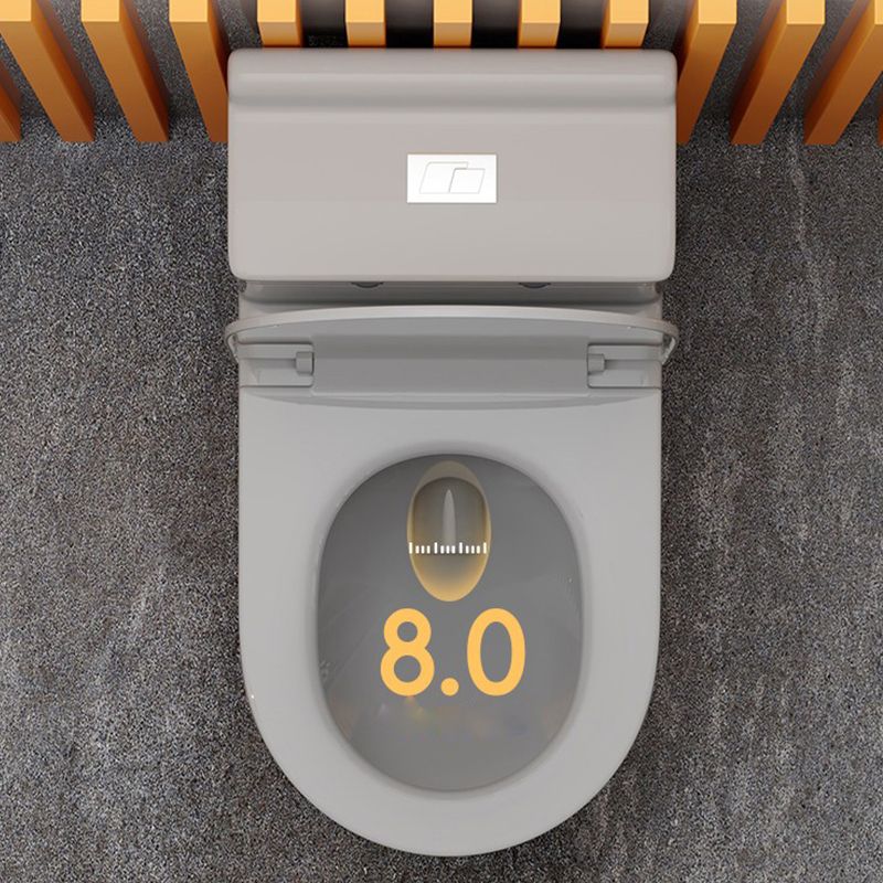 Traditional Floor Mount Flush Toilet Gray Urine Toilet for Washroom