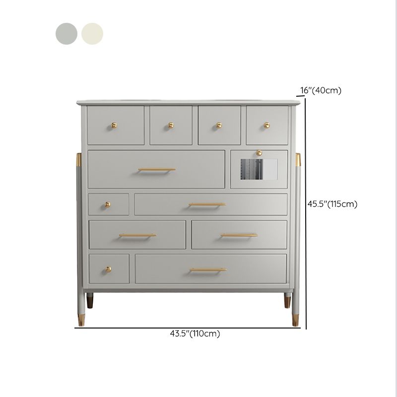 Wooden Storage Chest Dresser Contemporary Glam Dresser with Drawers