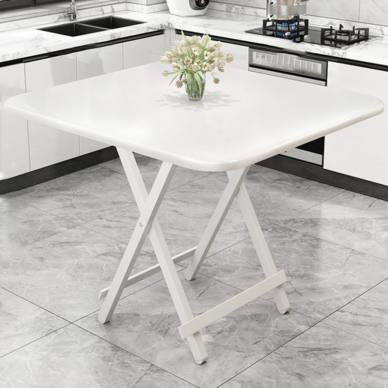 MDF Modern Square Dining Table Mesa de pedestal de acabado mate para el hogar