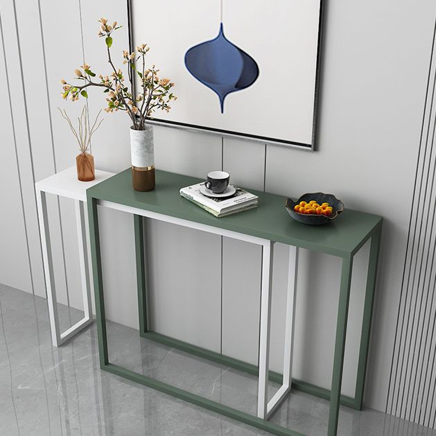 Scratch Resistant Ironcraft Console Table 30.70" High Contemporary Rectangle  Accent Table