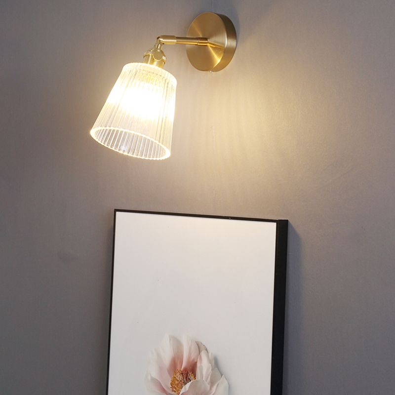 Industrielle schattierte Wandmontage Leuchte eindeutige Glaswandleuchte für Bett