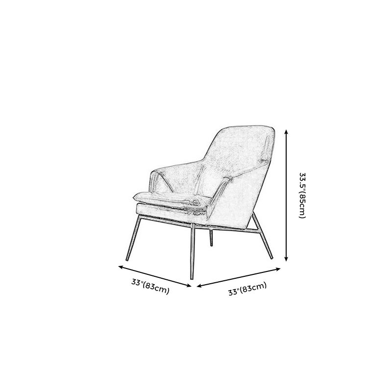 Arms Included Accent Armchair with Split Back, 32.68" W √ó 32.68" L √ó 33.46" H