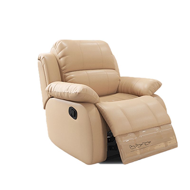 Modern Lumbar Support Recliner Chair Genuine Leather Standard Recliner