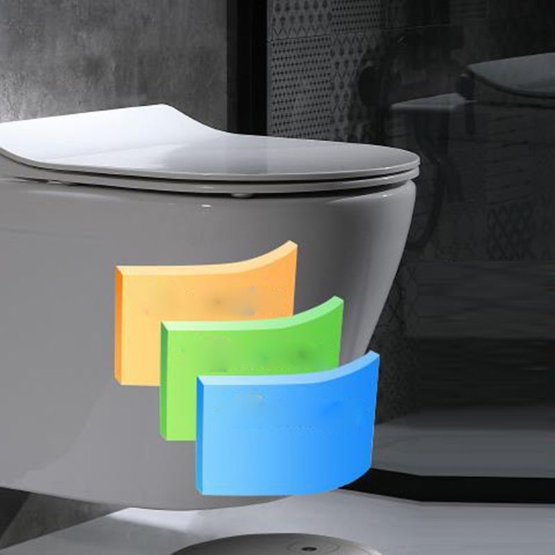 Modern Wall Mount Flush Toilet White Urine Toilet with Seat for Bathroom