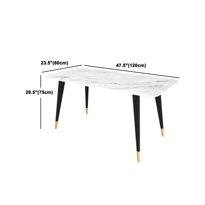 Glam Style Sintered Stone Dining Set Rectangle 1/5/7 Pieces Dining Set for Dining Areas