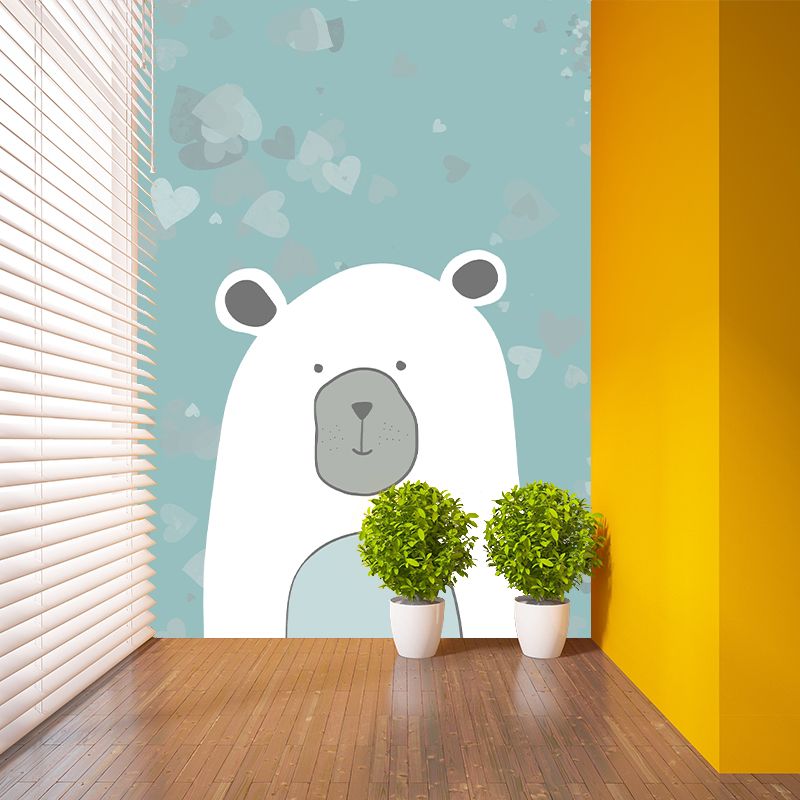 Illustration Mildew Resistant Mural Wallpaper Cartoon Animals Indoor Wall Mural