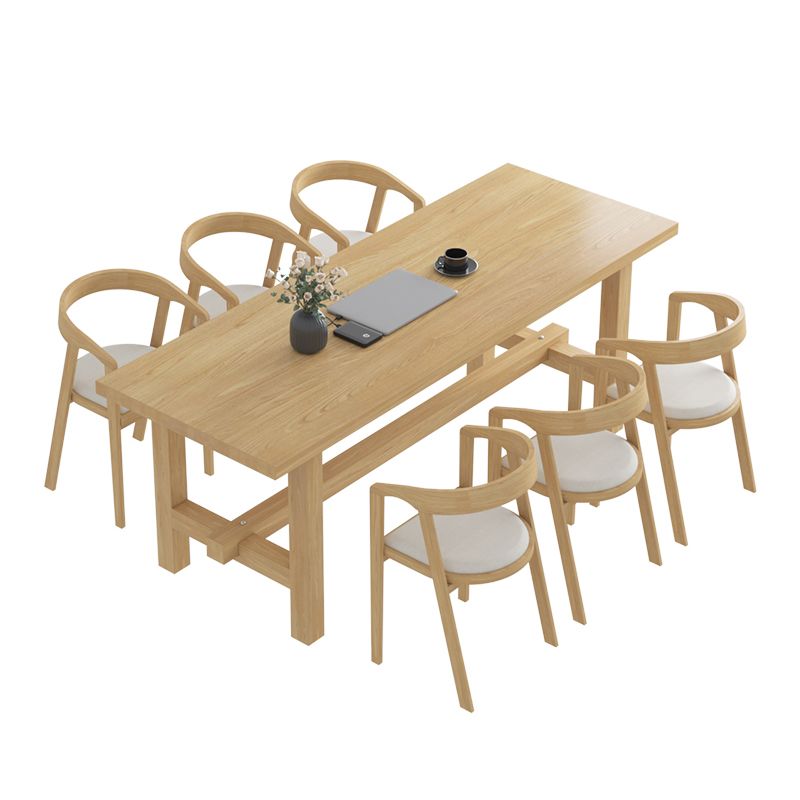 Industrial Rectangle Wood Dining Table 1/2/7 Pieces Dining Set for Dining Room