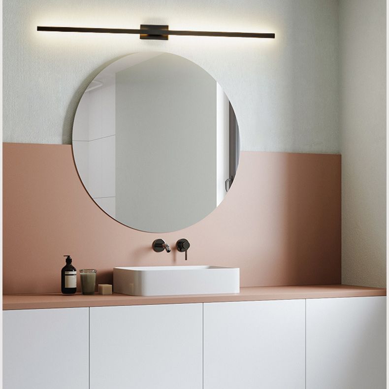 Fixes d'éclairage de vanité linéaire de style minimaliste postmoderne Applique de vanité en aluminium