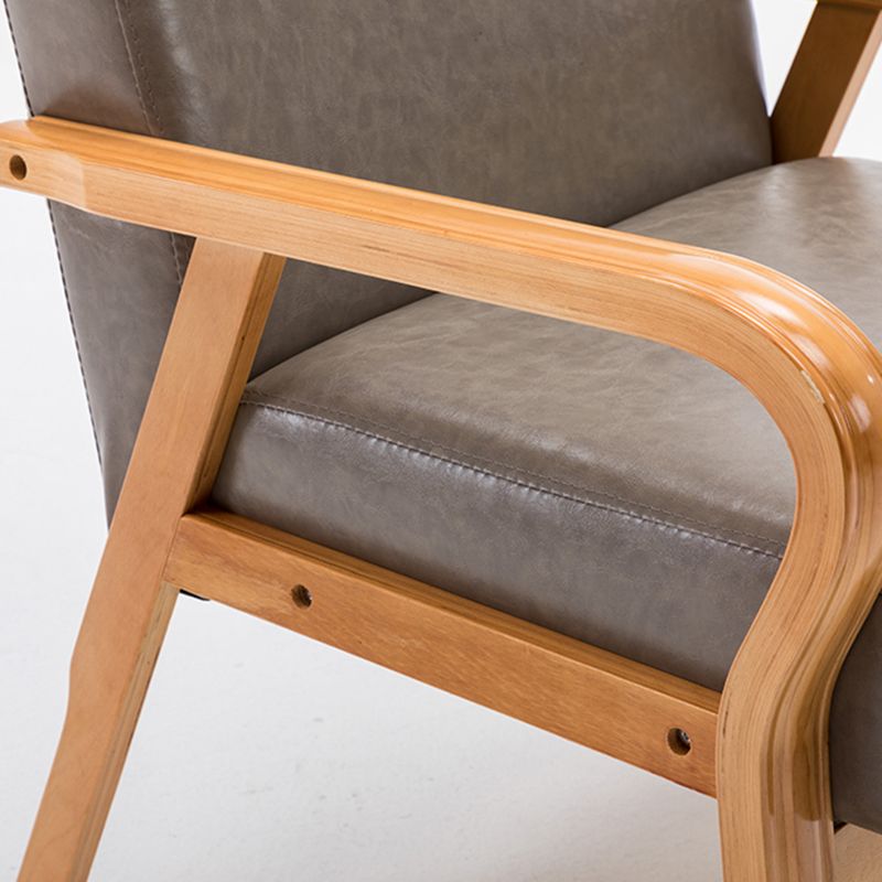 Arm Chair 25.19" L x 25.98" W x 29.52" H Solid Wood Frame Accent Armchair