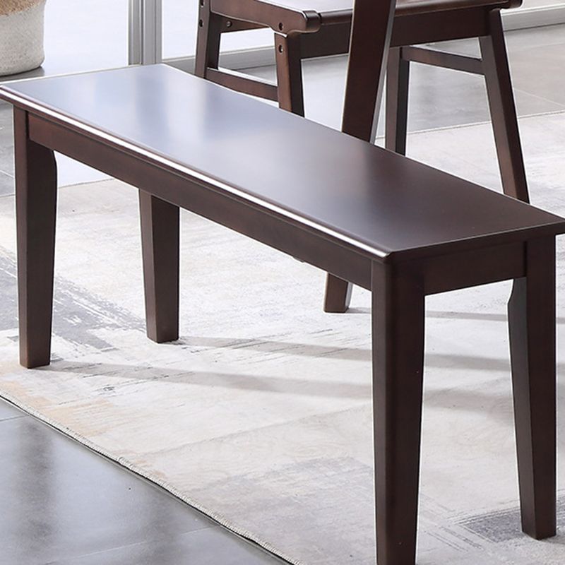 Traditional 1/2/5/6 Pieces Furniture Solid Wood Rectangle Dining Table Set in Brown