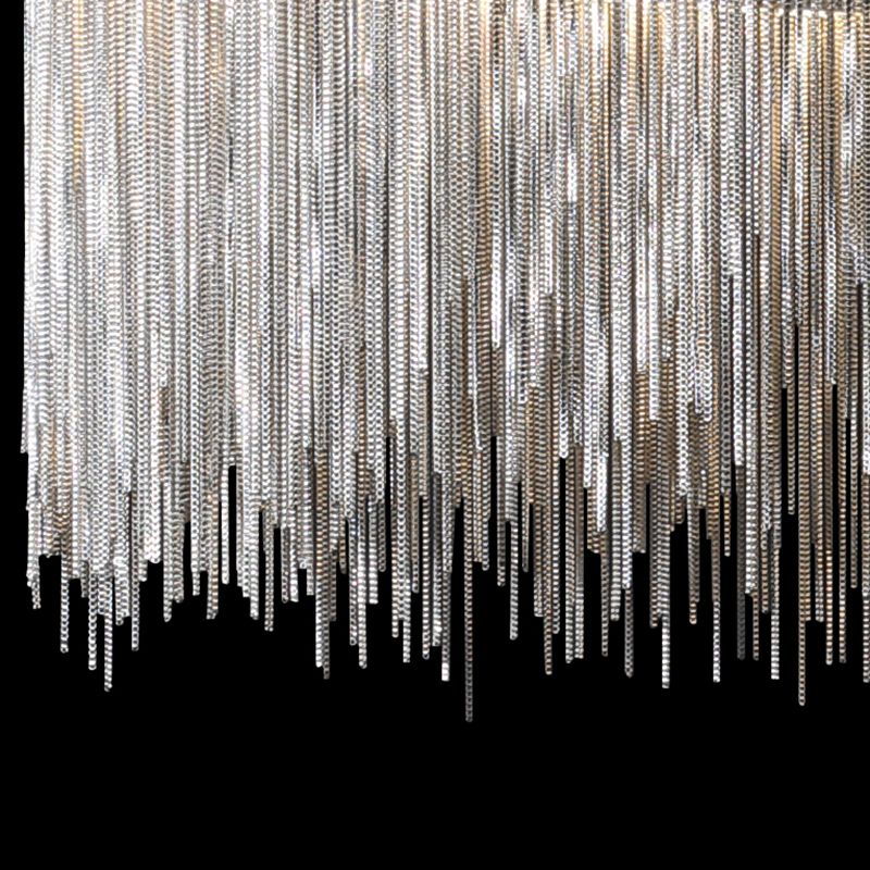 Zilveren fontein wandbevestiging verlichtingsarmatuur eenvoudige LED aluminium wandlamp voor woonkamer