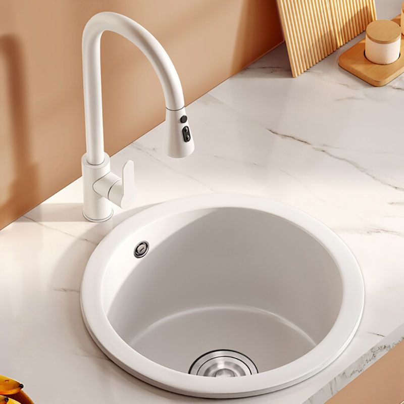 Drop-In Kitchen Bar Sink Quartz Kitchen Bar Sink with Drain Assembly