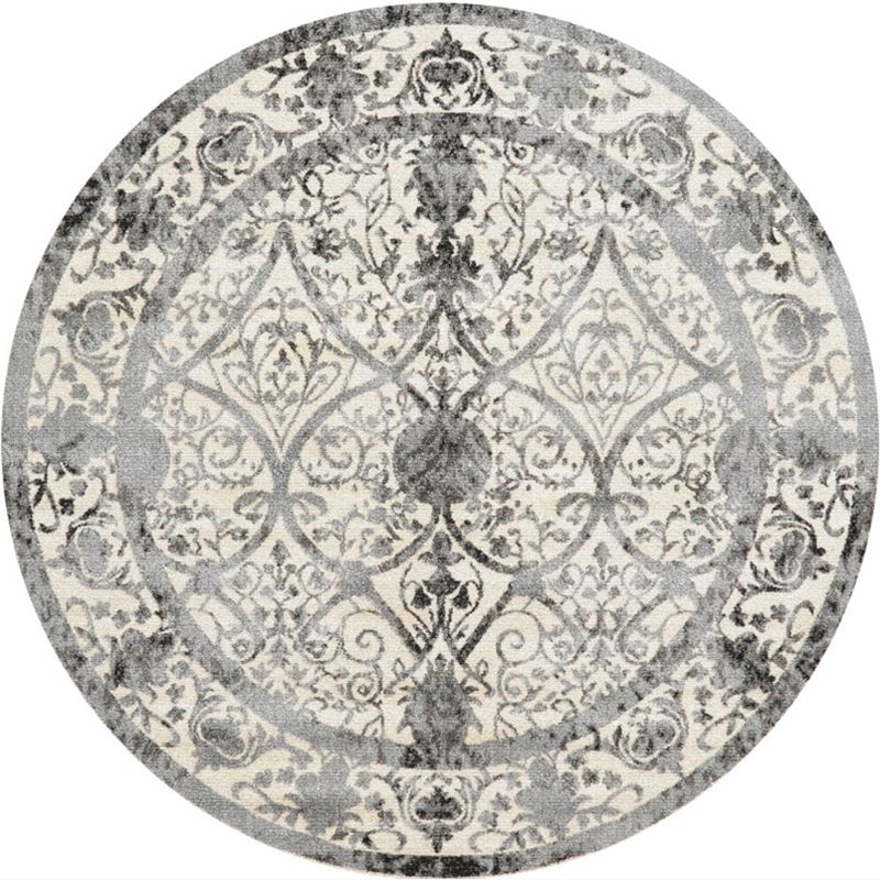 Moroccan Abstract Indoor Rug Multicolor Synthetics Carpet Non-Slip Backing Stain Resistant Pet Friendly Rug for Living Room
