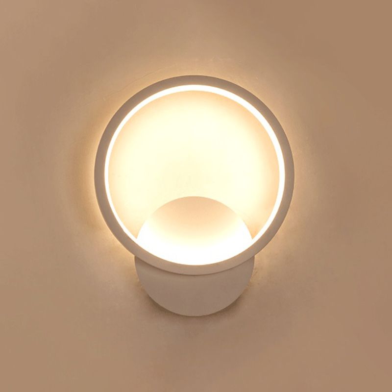 Modern Round Wall Light Simple LED Wall Light Sconce for Bedroom