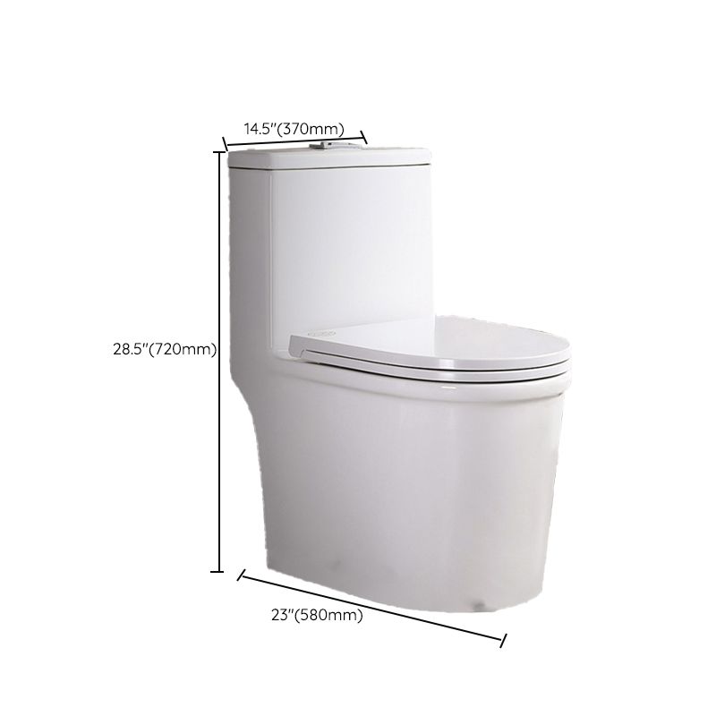 Contemporary White Ceramic Toilet Bowl Floor Mounted Urine Toilet for Washroom