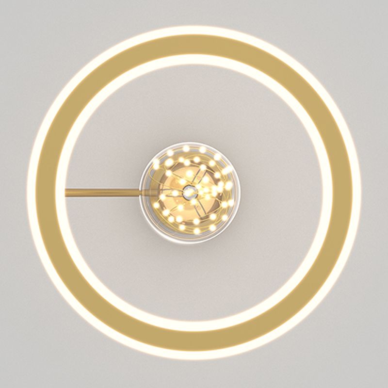 2- Light Spherical Ceiling Lamp Modern Style Glass Ceiling Lighting for Living Room