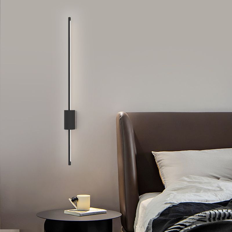 Modern Minimalist Style Linear Sconce Light Fixture Acrylic 1 Light Sconces