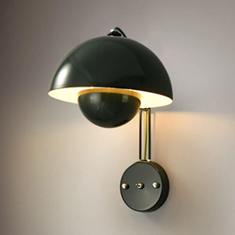 Metal Round Shape Wall Mount Lighting Nordic Macaroon 1-Light Wall Mounted Light Fixture