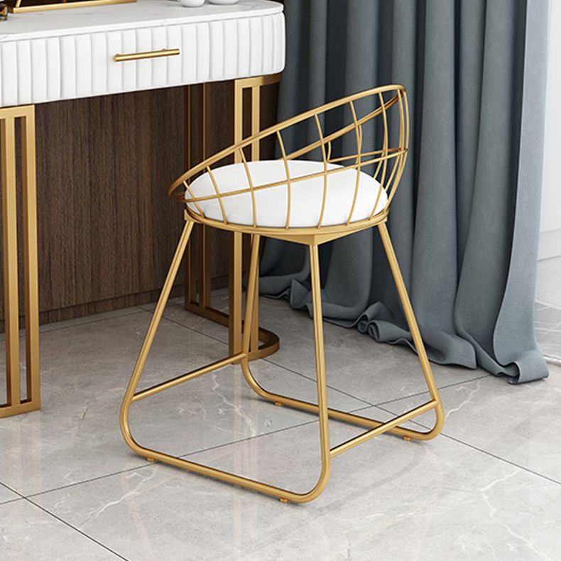 Fabric Dining Chair Scandinavian Open Back Armless Dining Chairs