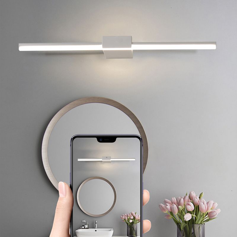 Modern Minimalist Style Linear Wall Mounted Vanity Lights Metal Vanity Wall Light Fixtures for Bathroom