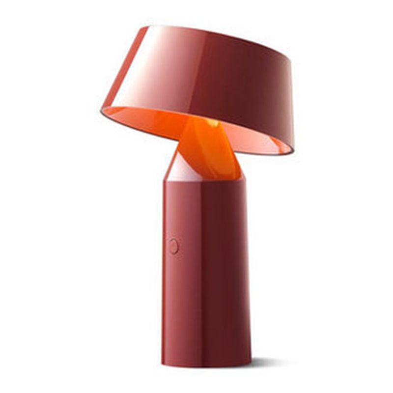 Modern Style Tower Shape Table Light Metal 1 Light Nightstand Lamps for Bedside