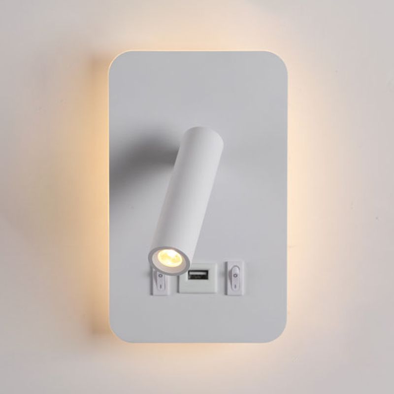 Eisenwandleuchten moderne zwei leichte Wandmontage -Leselampe für Bett