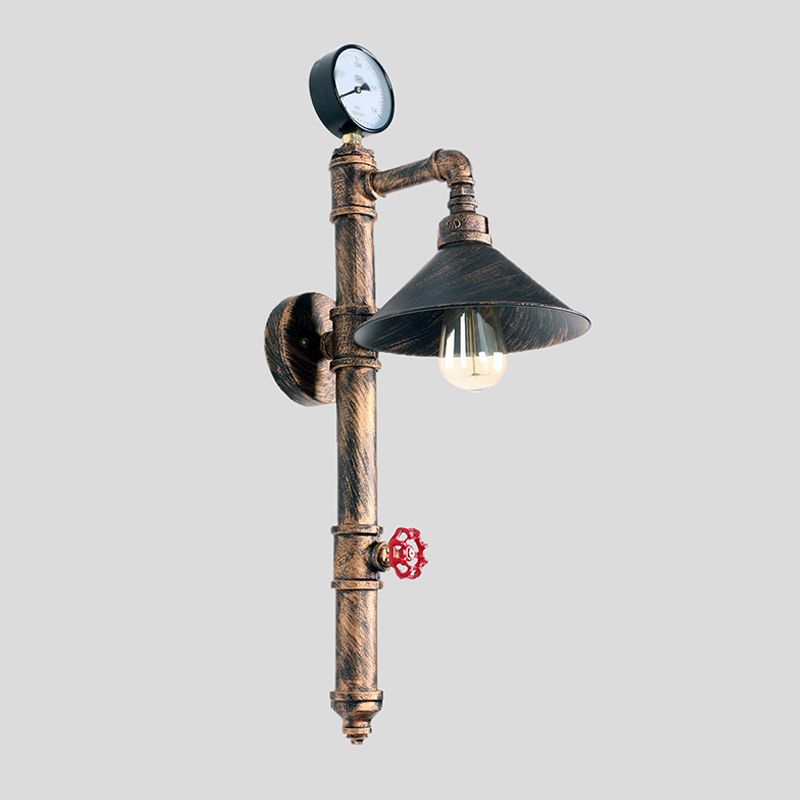 Industrial Wall Light Metallic Wall Light Sconce for Living Room