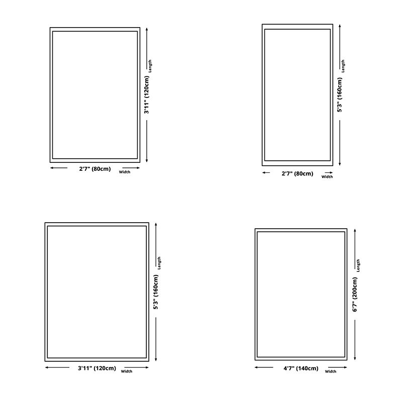 Navy Nordic Carpet Polyester Graphic Carpet Non-Slip Backing Carpet for Living Room