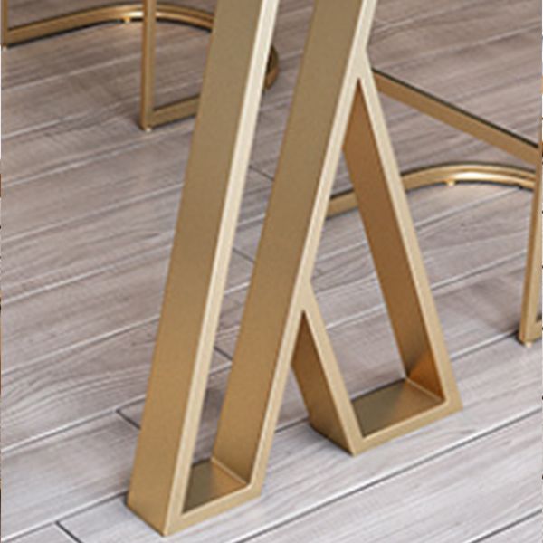 1/2/3/5/7 Pieces Modern Rectangular Pub Table Set Sintered Stone Top Bistro Table Set