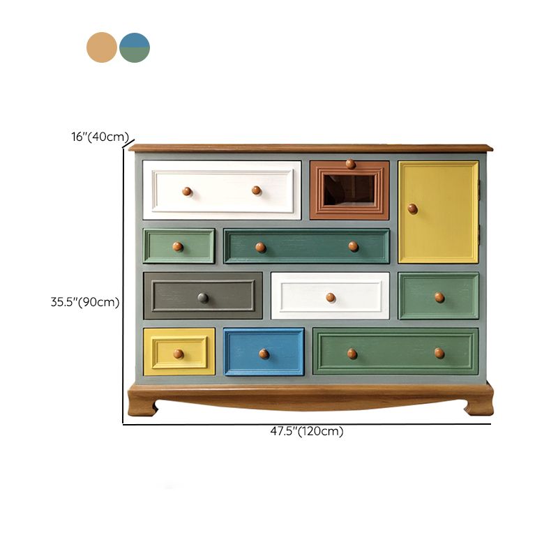 Coastal Dresser Solid Wood Storage Chest Dresser with 8/10/12 Drawers