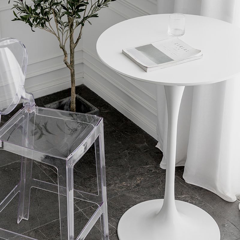 Pedestal Bar Wine Table Industrial Metal Round Pub Height Dining Table for Coffee Shop