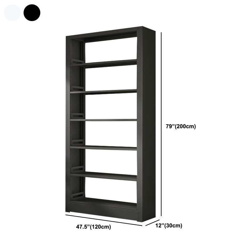 6-Tier Steel Matte Finish Bookcase Standard 79-inch Bookshelf