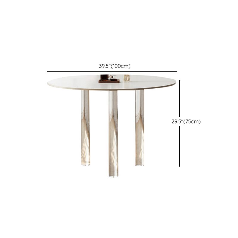 Modern Dining Set 1/2/3/4 Pcs Acrylic Frame Dining Table and Chairs