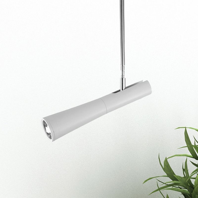 Illuminazione a sospensione conica in bianco/nero la luce del soffitto a led in metallo moderno a led con giuntura regolabile in caldo/bianco