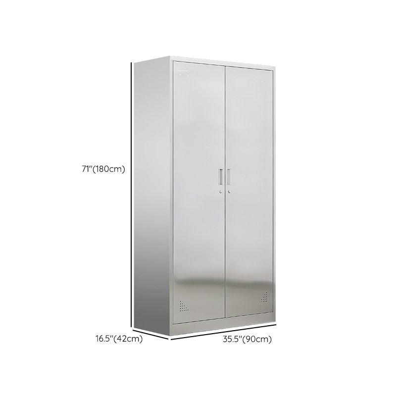 Metal Storage Cabinet for Bathroom Modern Cabinet with Hinged Doors