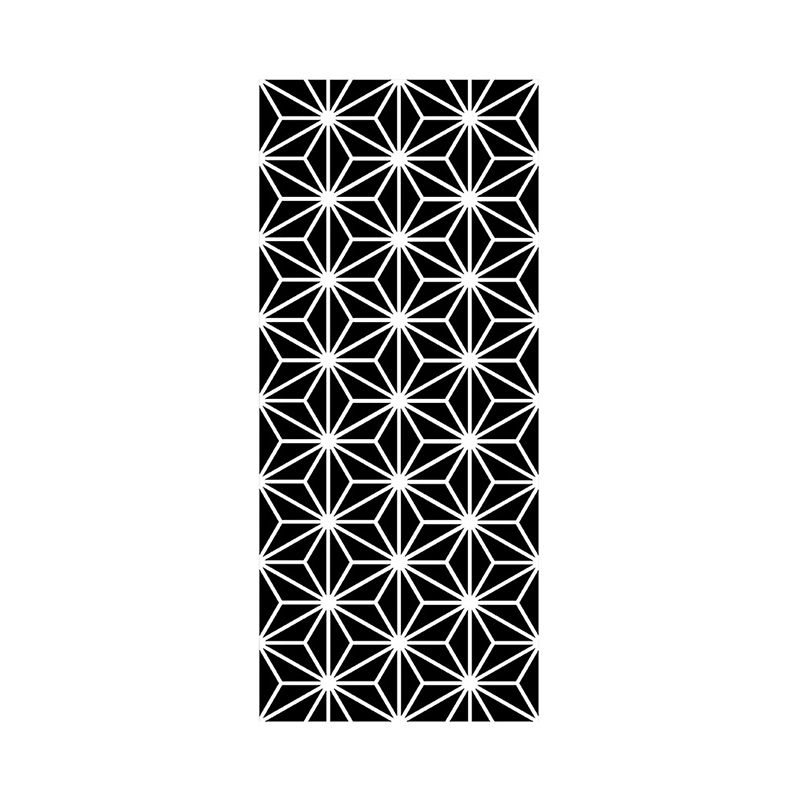 Abstract Geometric Wallpaper Panels Contemporary Stick On Living Room Wall Art, 4' x 20.5"