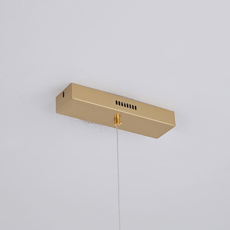 Contemporary Style Linear Hanging Pendant Light Metal 1- Light Pendant Light Fixture