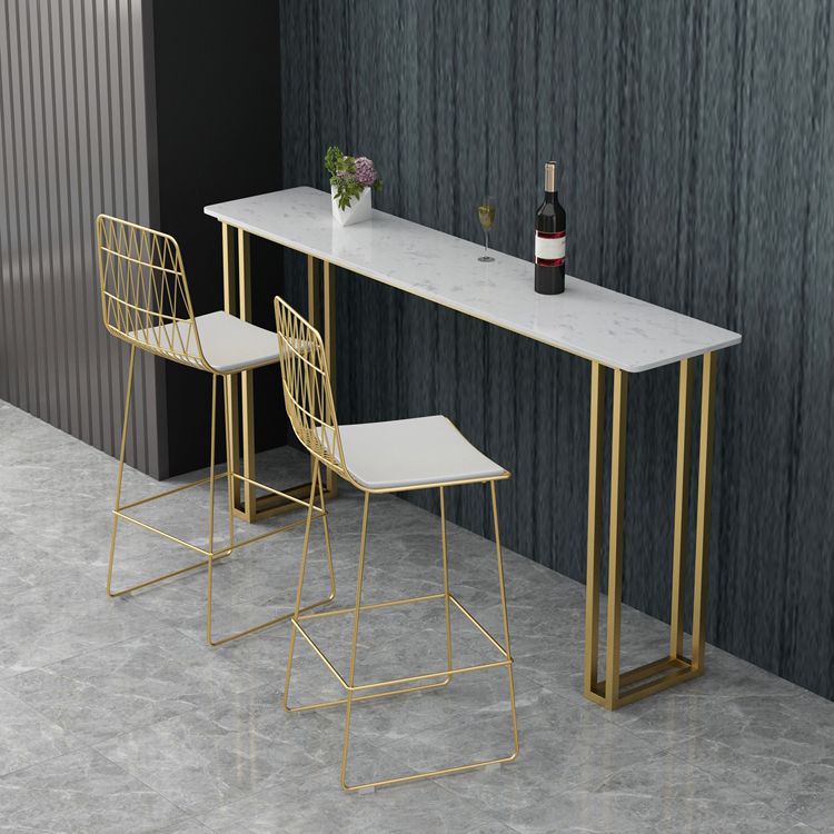 Rectangle Bistro Bar Height Cocktail Table Sled Pub Height Dining Table