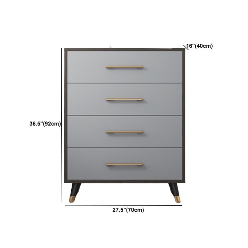 Modern Accent Chest 15.75 inch Wide  with Soft Close Drawers in Grey