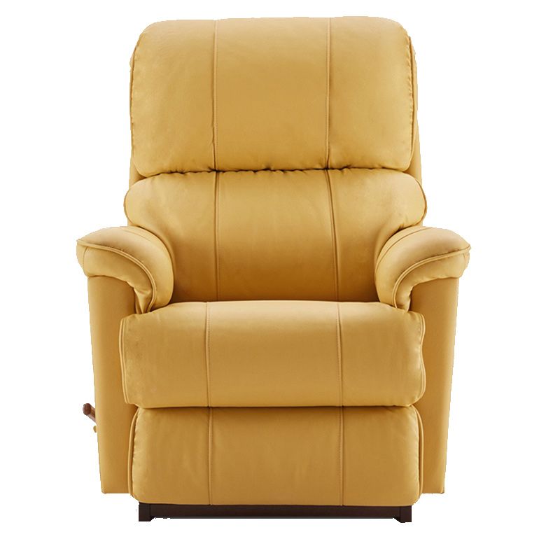 Modern Grain Leather Recliner Chair Solid Color Standard Recliner with Footrest