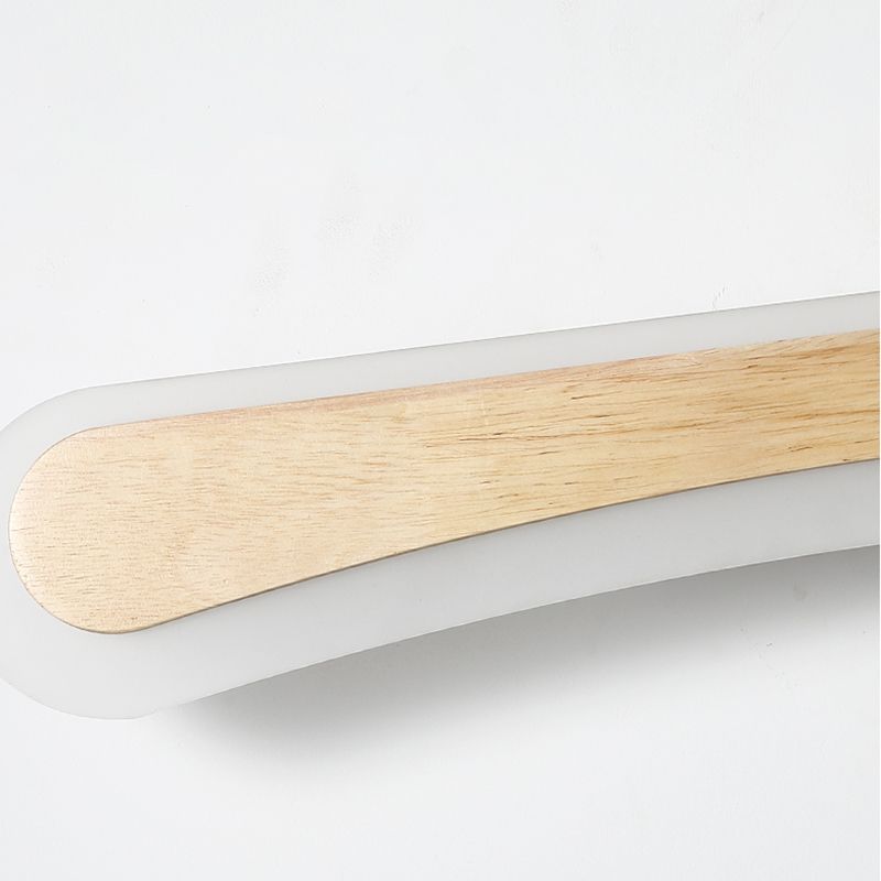 Wood Wall Sconce Lighting Simple LED Wall Mount Light Fixture for Bathroom