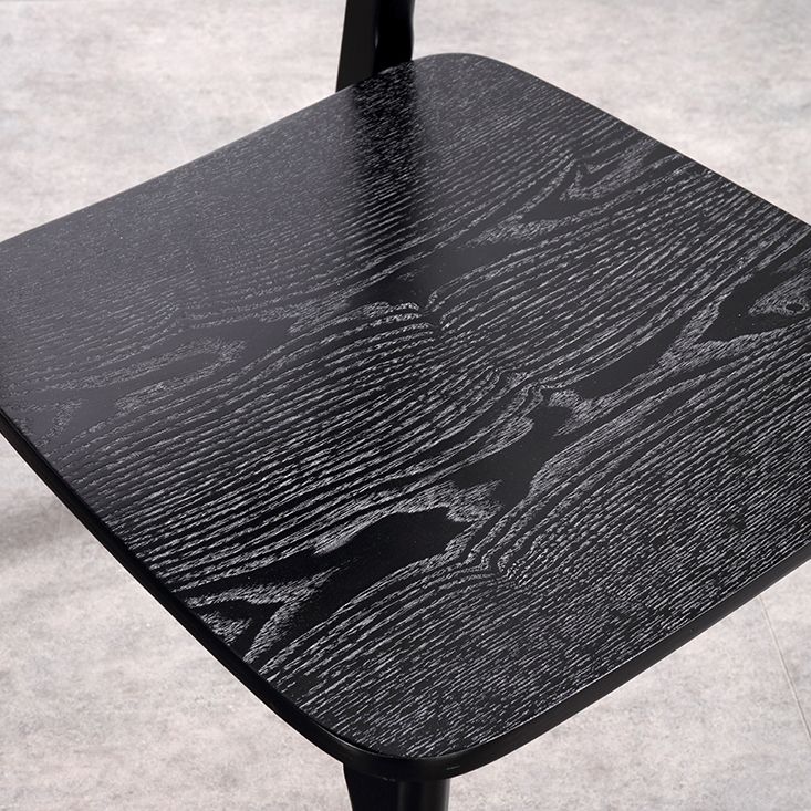 Contemporary Style Chair Armless Chair for Kitchen with Wood Legs