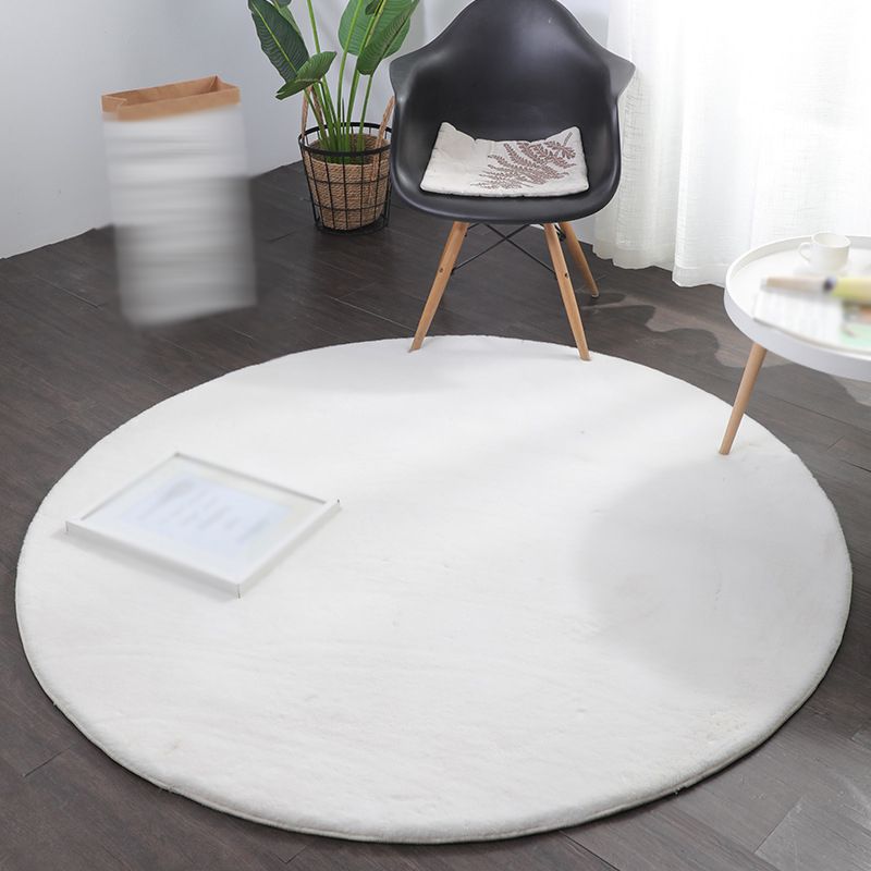 Tapis moderne gris en Polyester de couleur unie, résistant aux taches, pour la décoration de la maison