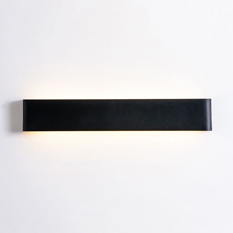 Rectangle Shape Metal Wall Lighting Ideas Modern Style Wall Mounted Light Fixtures