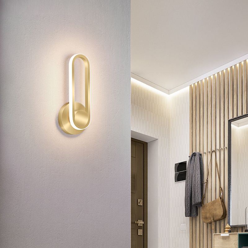 Actualización contemporánea de luz de pared ovalada LED de pared LED para la cama para la cama