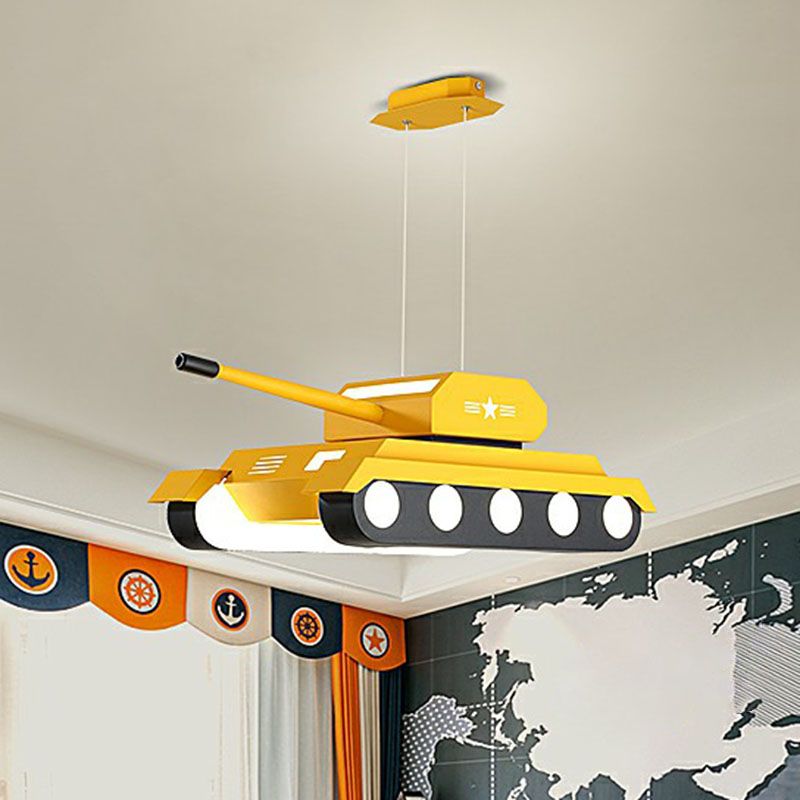 Modern Style Tank LED Suspension Lighting Acrylic Nursery Chandelier Light Fixture